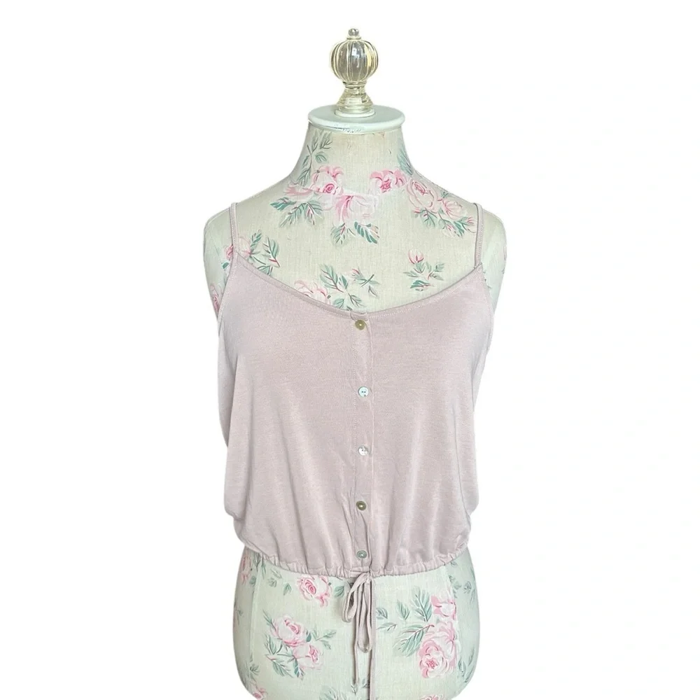 American Eagle Cinch Button Cami - Picture 2 of 7